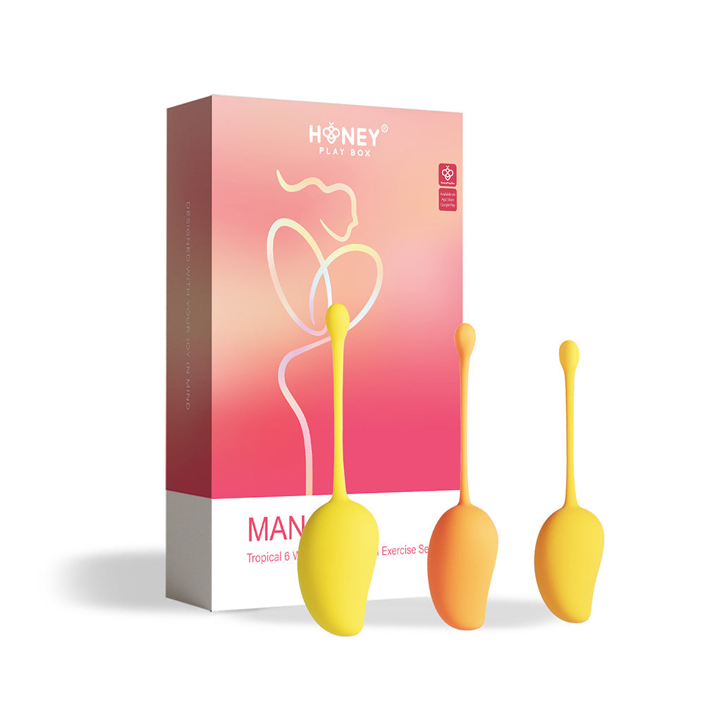 Honey Play Box Mango Tropical Weighted Kegel Ball 6-Piece Exercise Set Assorted Color - Fantasies Boutique