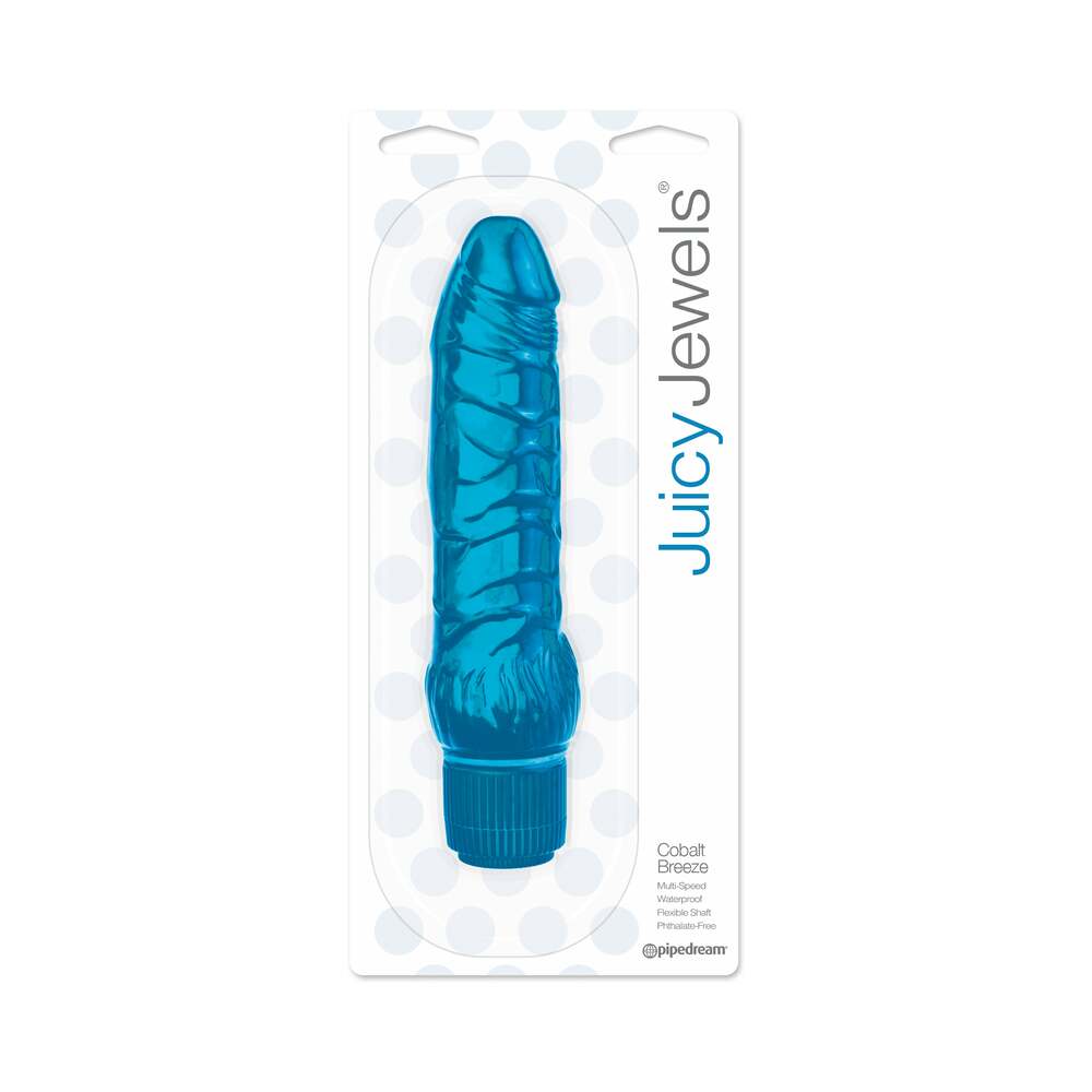 Juicy Jewels Cobalt Breeze Flexible Realistic Vibrator Blue - Fantasies Boutique