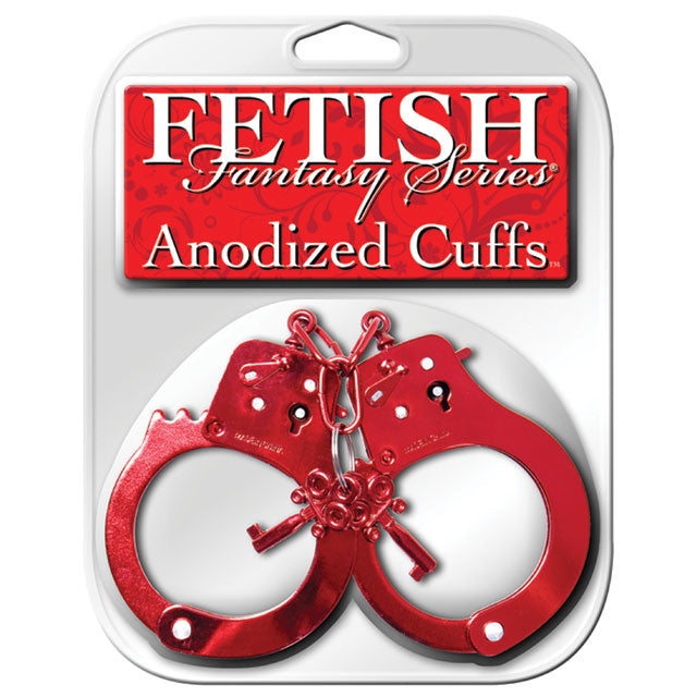 Fetish Fantasy Series Anodized Cuffs Red - Fantasies Boutique