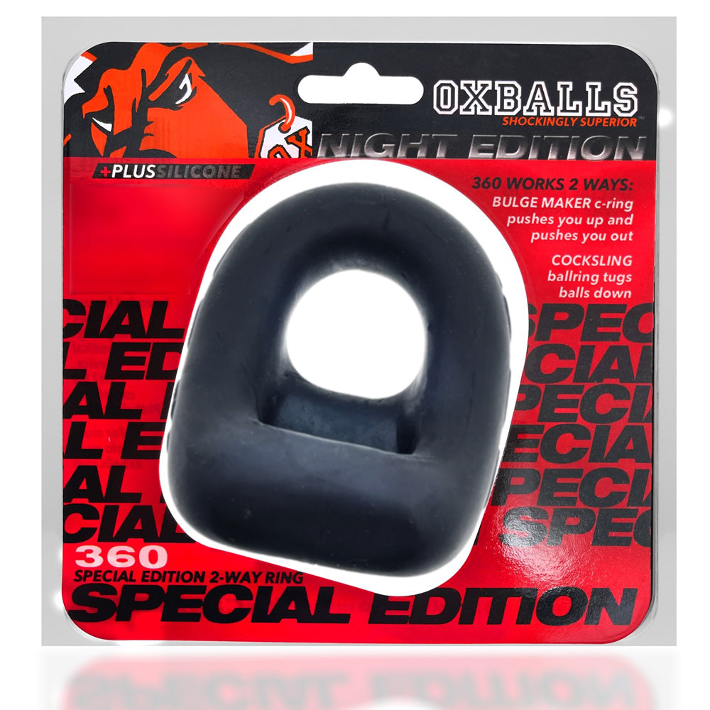 OxBalls 360 Dual-Use Cockring Plus+Silicone Special Edition Night - Fantasies Boutique