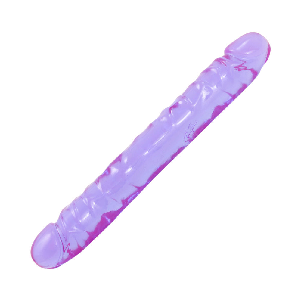 Crystal Jellies - Double Dong Jr. Purple 12in - Fantasies Boutique
