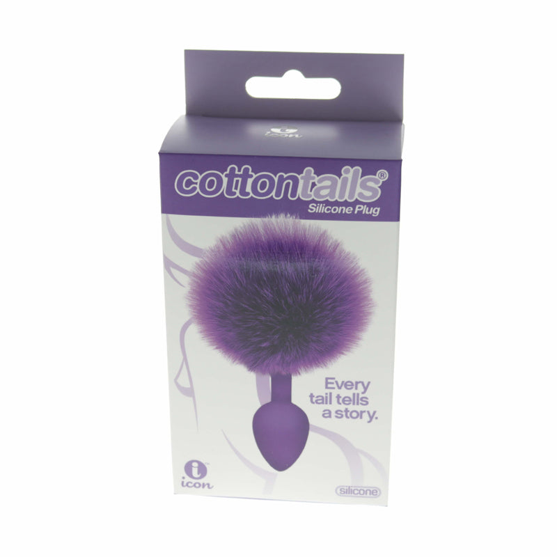 The 9"s Cottontail Butt Plug Purple - Fantasies Boutique