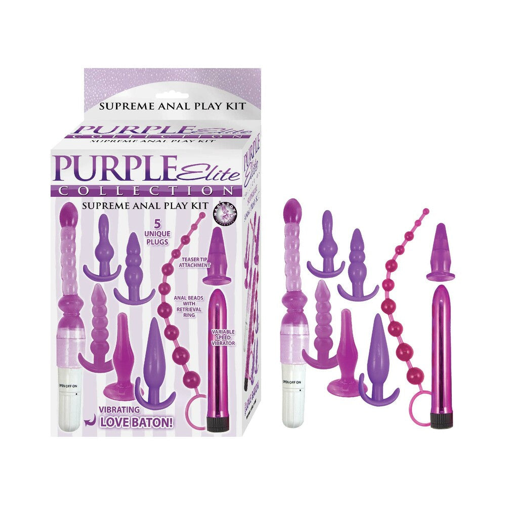 Purple Elite Collection Supreme Anal Play Kit Purple - Fantasies Boutique