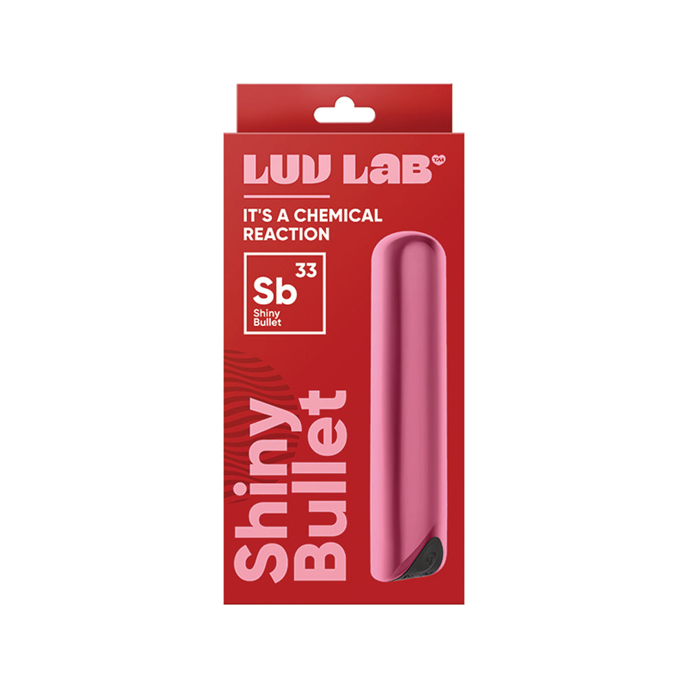 Luv Inc Sb33 Shiny Bullet Rechargeable Vibrator Light Pink - Fantasies Boutique