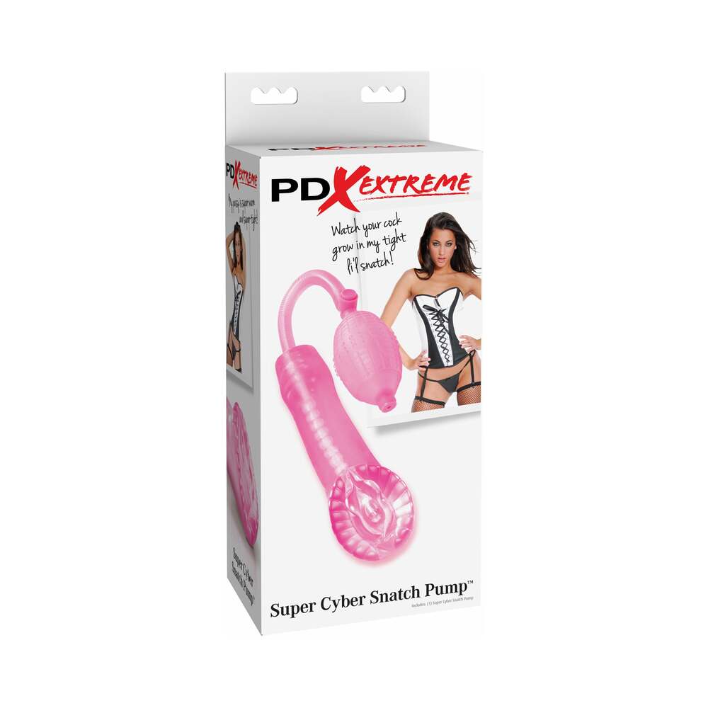 PDX Super Cyber Snatch Pump Vaginal Stroker Pink - Fantasies Boutique