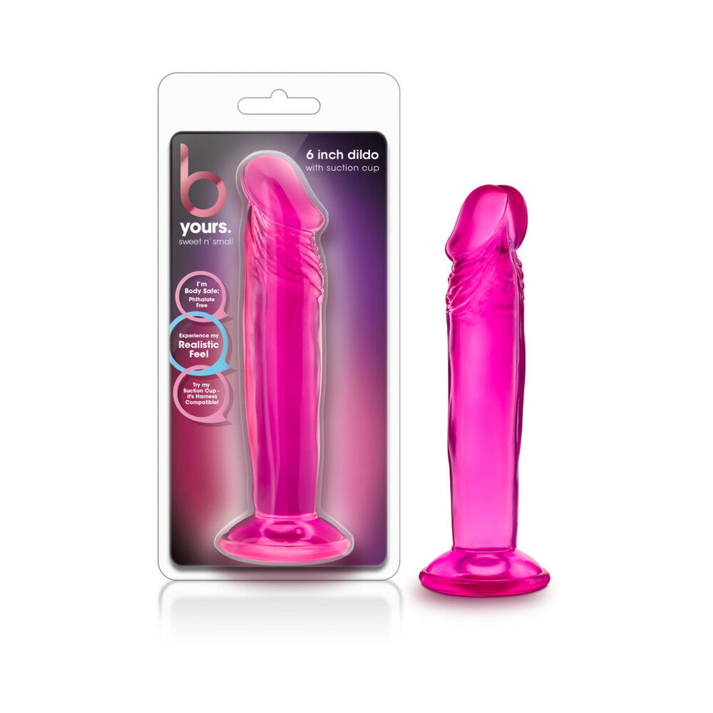 B Yours Sweet n' Small 6 in. Dildo Pink - Fantasies Boutique