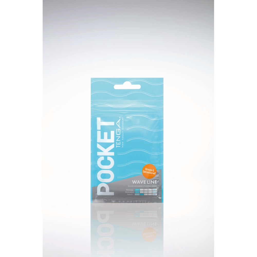Tenga Pocket Masturbator Sleeve Wavy Line - Fantasies Boutique