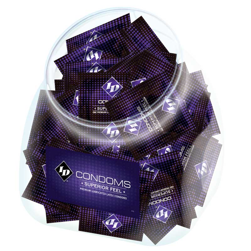 ID Superior Feel Condom Jar (144/Jar) - Fantasies Boutique