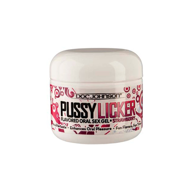 Pussy Licker: Strawberry 2oz. Jar - Fantasies Boutique
