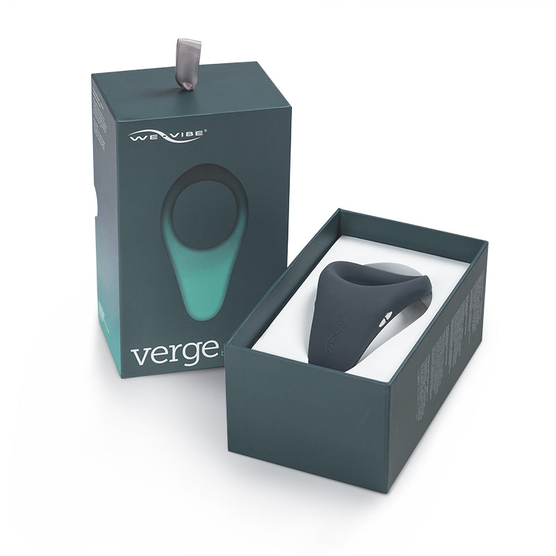 We-Vibe Verge Rechargeable Vibrating Perineum Stimulator Cockring Slate - Fantasies Boutique
