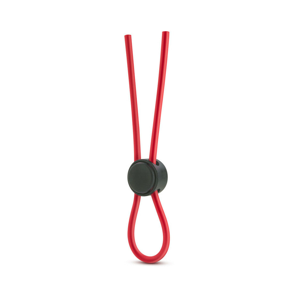 Stay Hard Silicone Loop Lasso/Bolo Cockring Red - Fantasies Boutique
