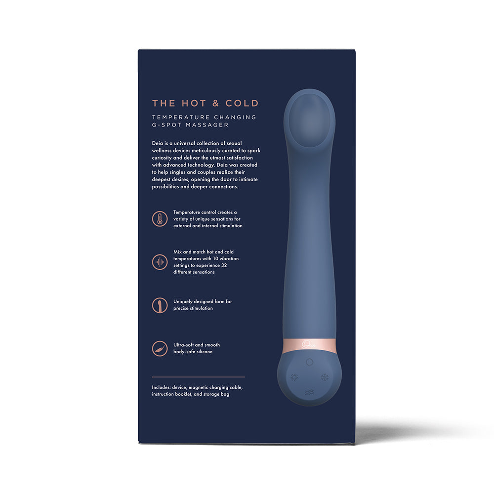Deia The Hot & Cold Temperature-Changing G-Spot Massager Silicone Blue - Fantasies Boutique