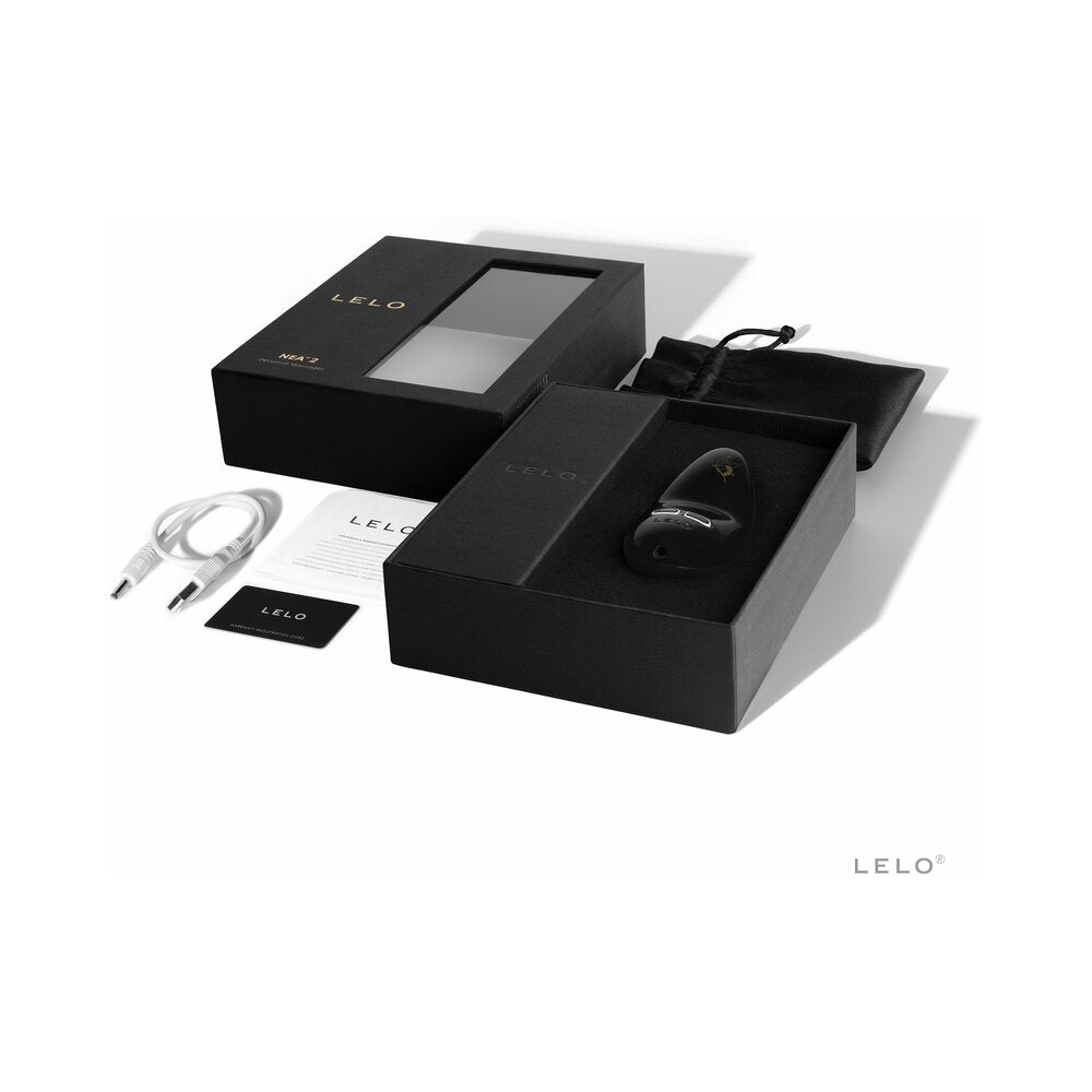 LELO NEA 2 Rechargeable Mini Vibrator Obsidian Black - Fantasies Boutique