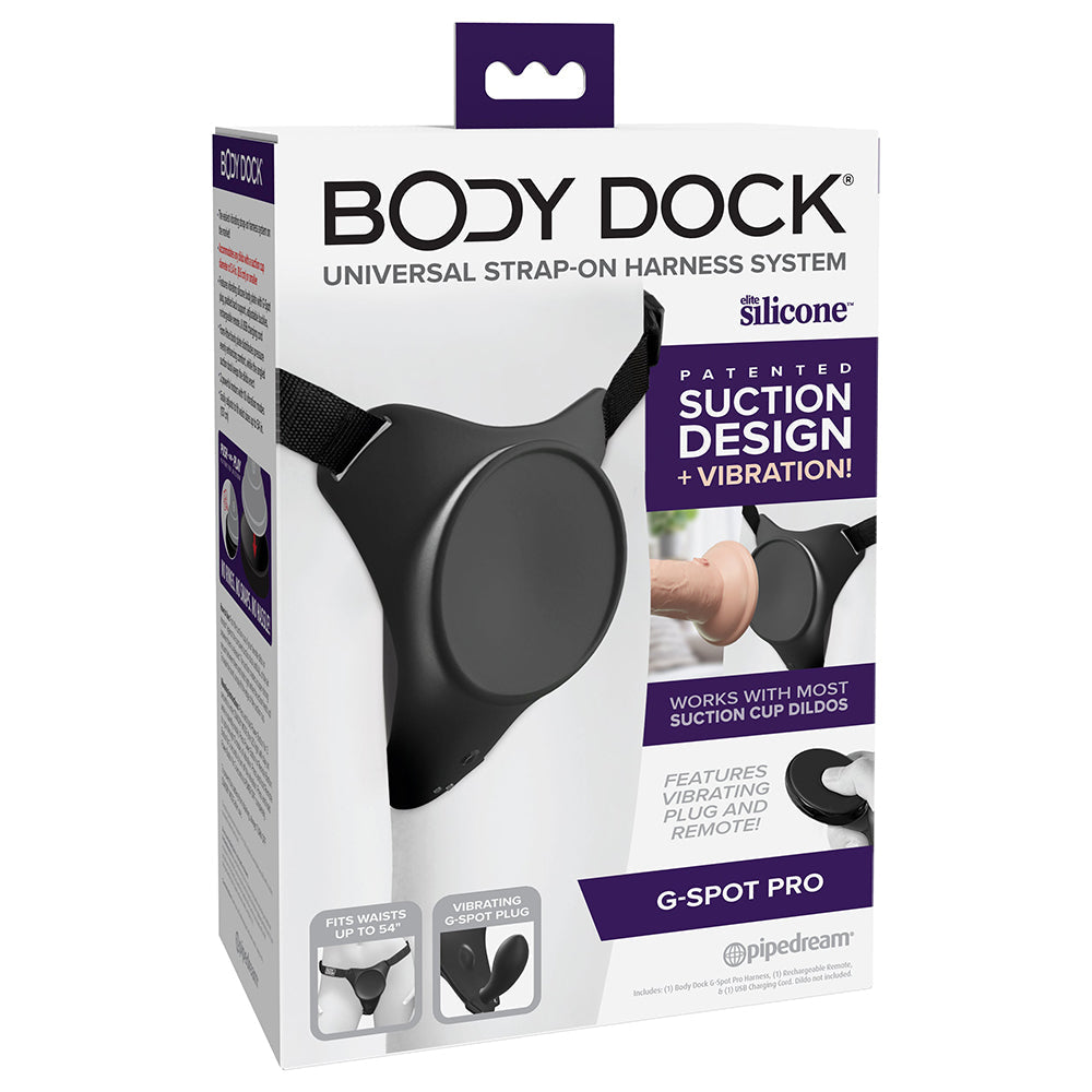 Body Dock G-Spot Pro Vibrating Silicone Strap-On Harness - Fantasies Boutique