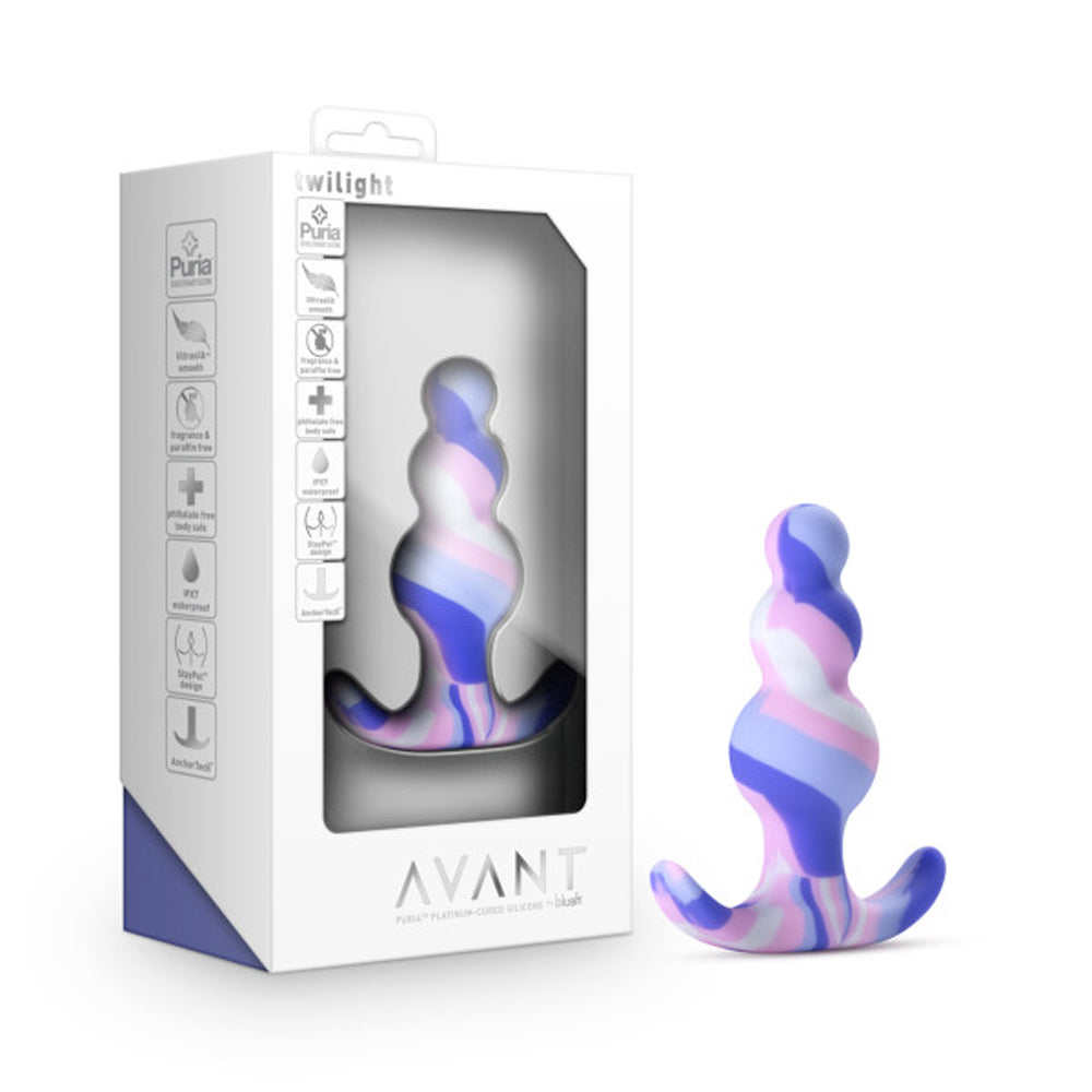 Blush Avant Twilight Silicone Anal Plug Blue - Fantasies Boutique