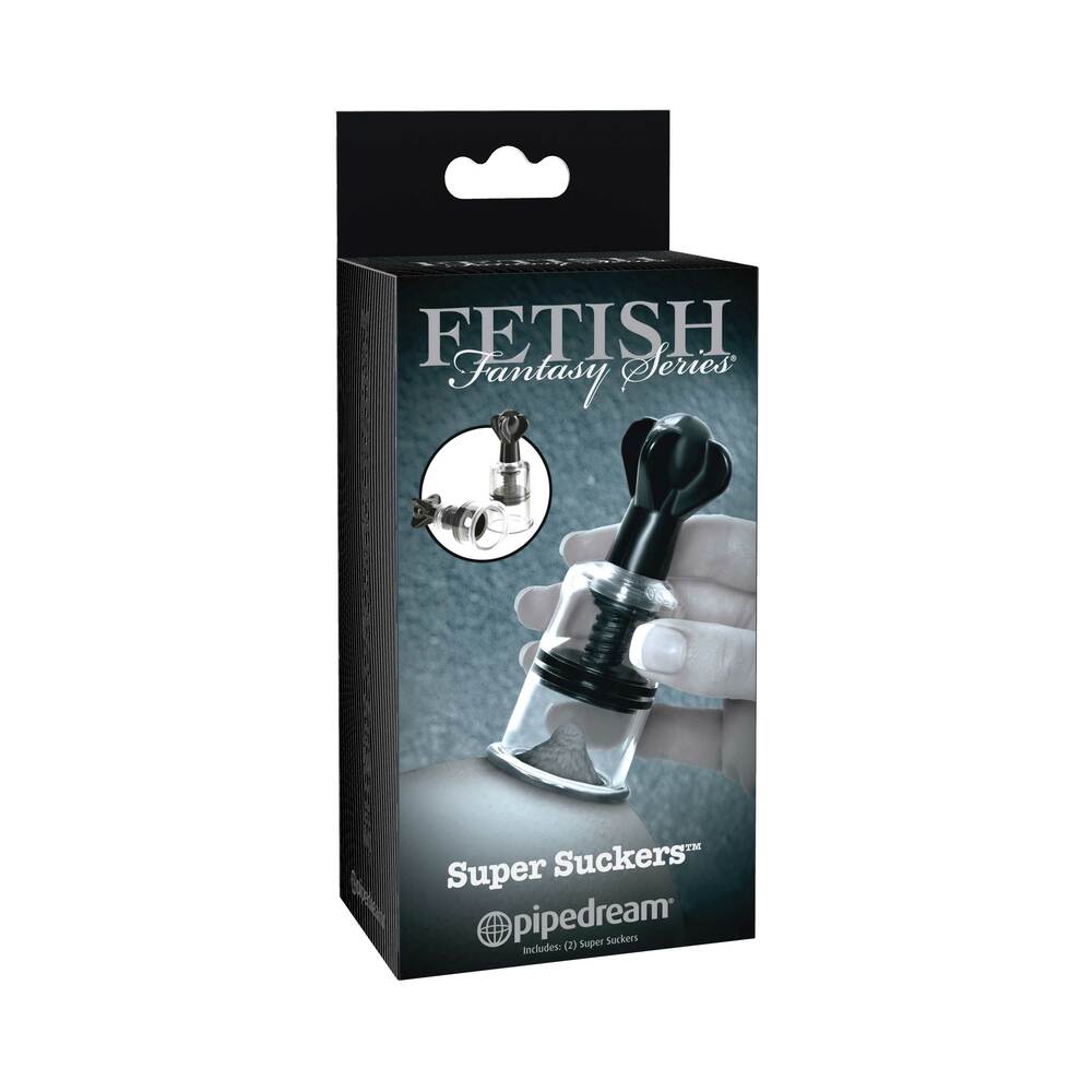 Fetish Fantasy Series Limited Edition Super Suckers Clear/Black - Fantasies Boutique