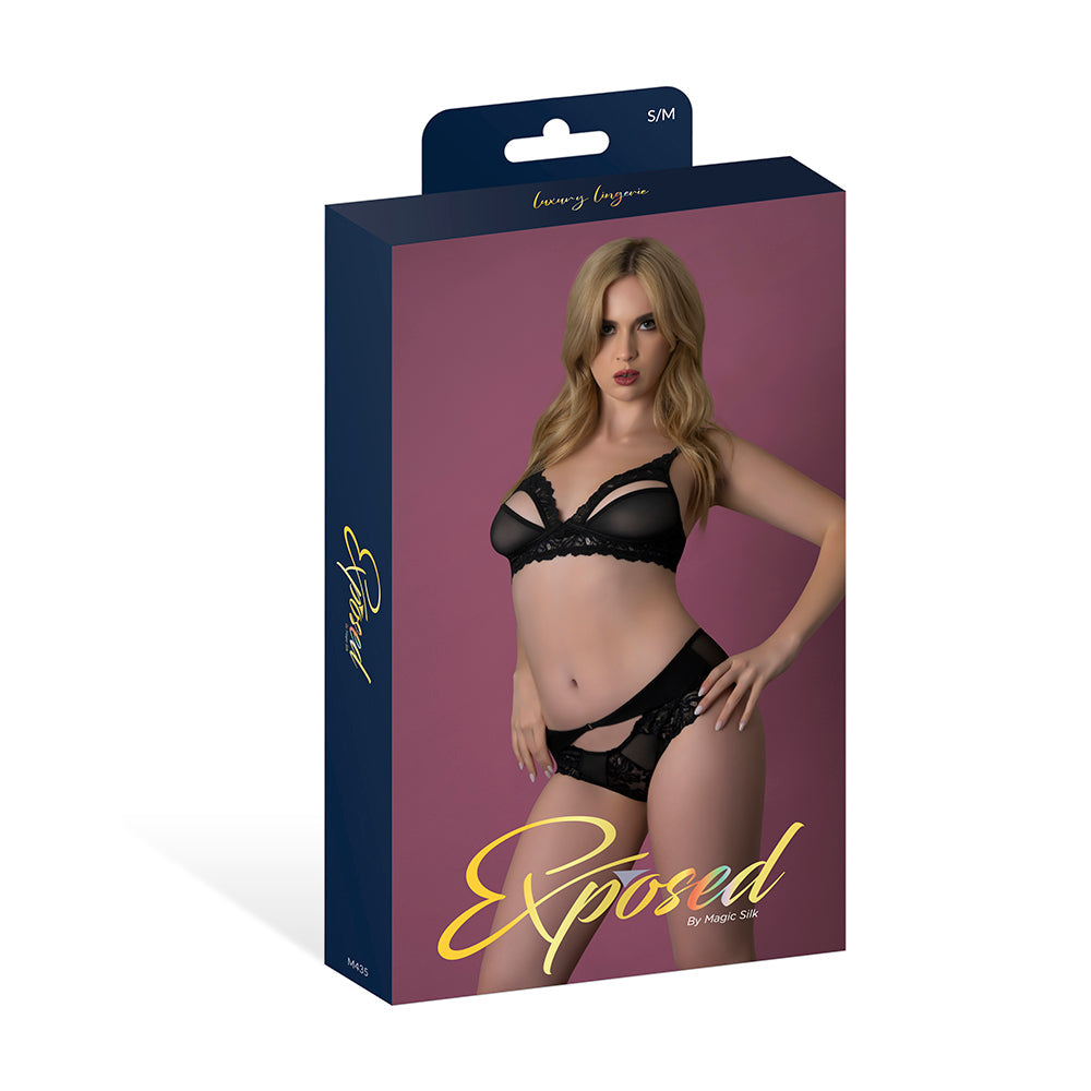 Magic Silk Rush Bra & Panty Set Black L/XL