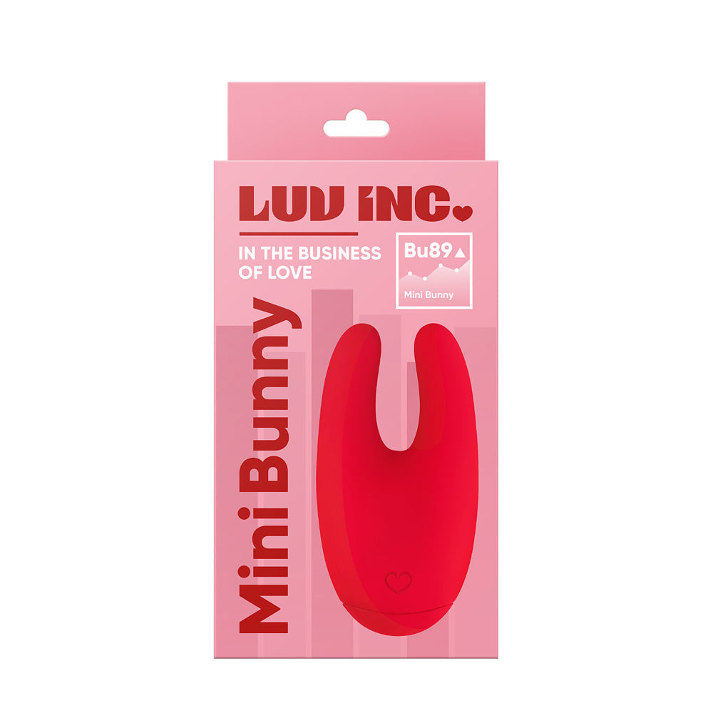 Luv Inc Bu89 Mini Bunny Rechargeable Silicone Vibrator Red - Fantasies Boutique