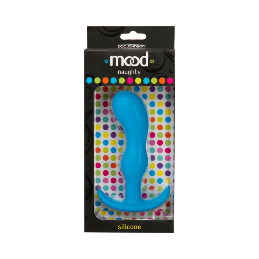 Mood - Naughty 2 - Large Blue Silicone Butt Plug - Fantasies Boutique