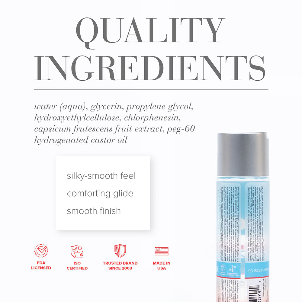 JO H2O Warming Water-Based Lubricant 4 oz. - Fantasies Boutique