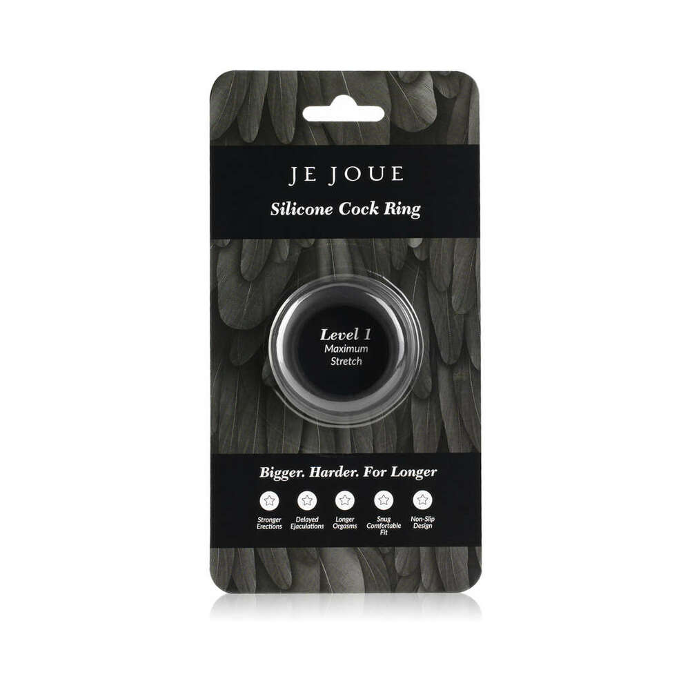 Je Joue Silicone Ring Maximum Stretch Black - Fantasies Boutique