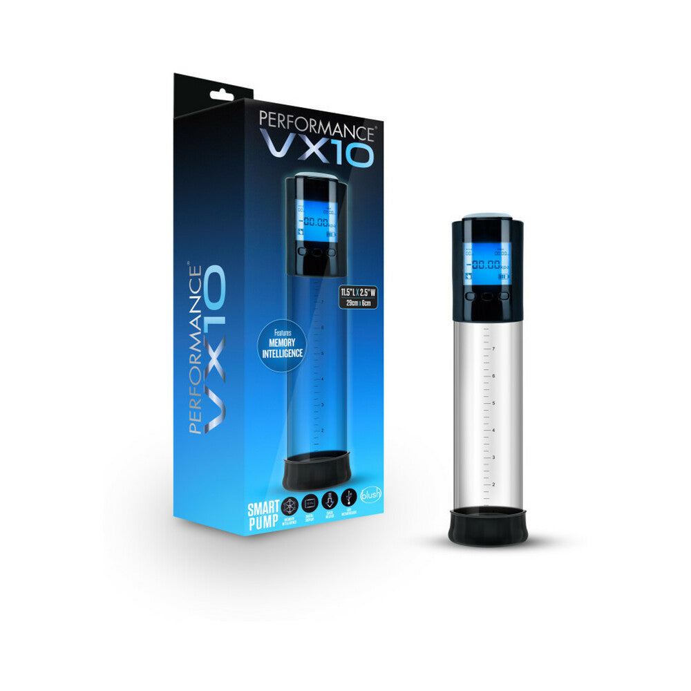 Blush Performance VX10 Rechargeable Smart Pump Clear - Fantasies Boutique