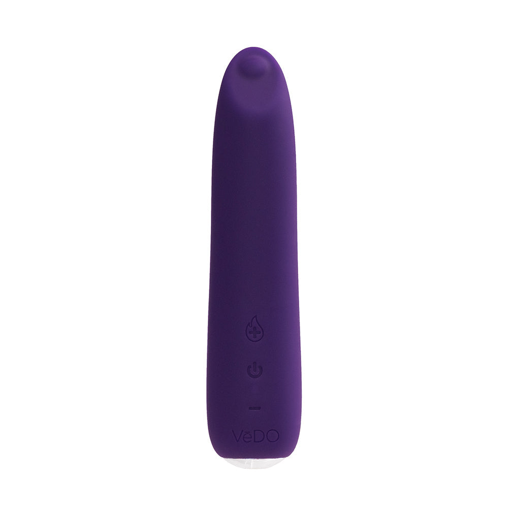 VeDO Boom Rechargeable Warming Silicone Slimline Vibrator Purple - Fantasies Boutique