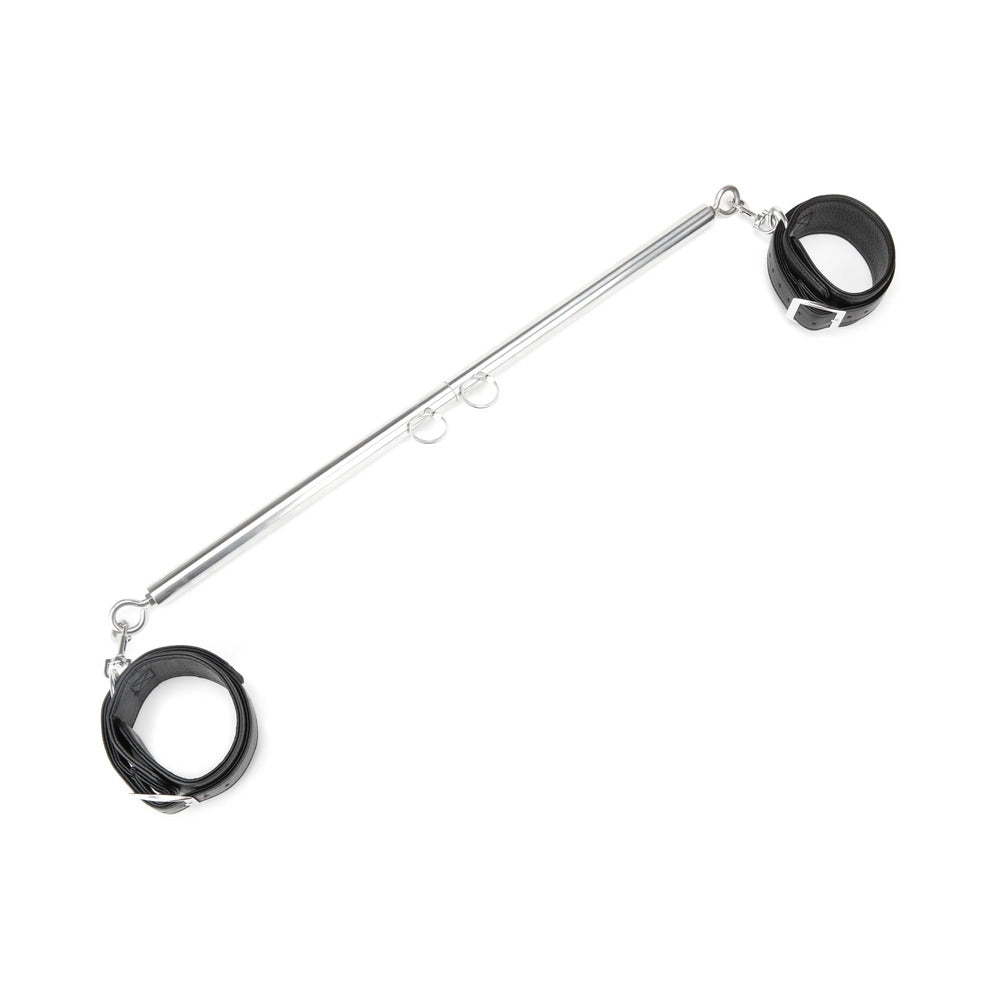 Lux Fetish Expandable Spreader Bar Set with Detachable Leatherette Cuffs - Fantasies Boutique