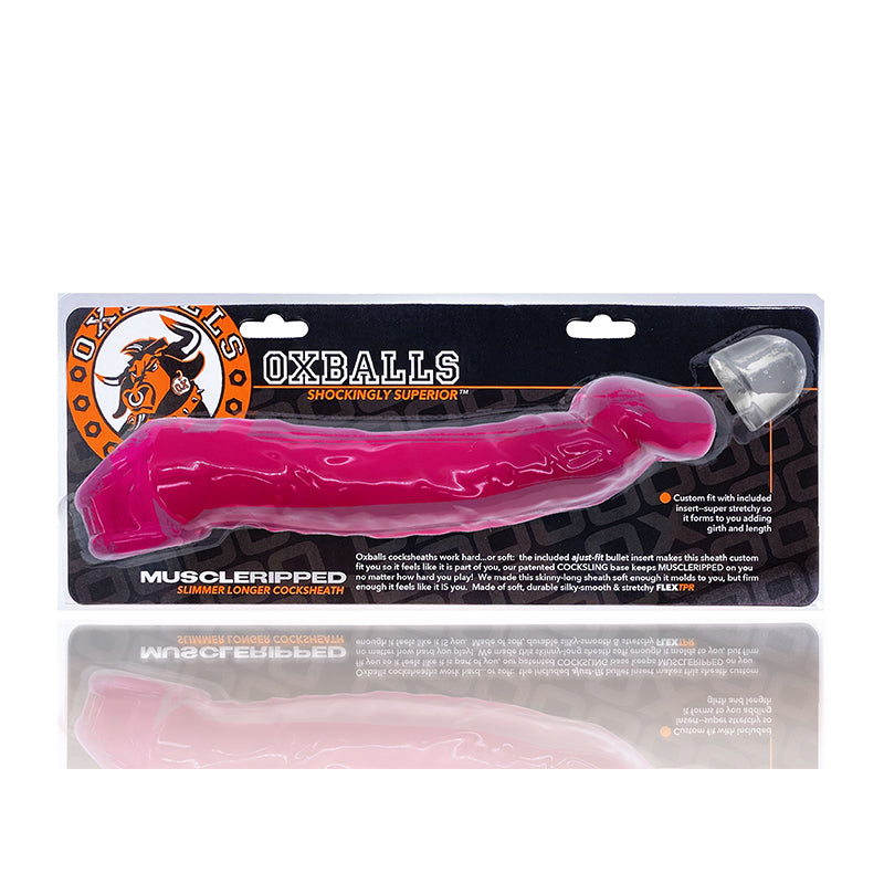 Oxballs Muscle Ripped Cocksheath Hot Pink - Fantasies Boutique