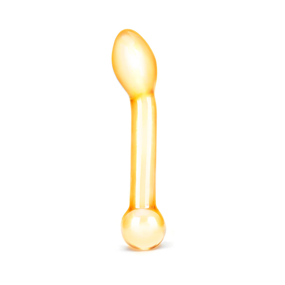 Glas 7 in. Honey Dripper Anal Slider Prostate Stimulating Glass Dildo - Fantasies Boutique