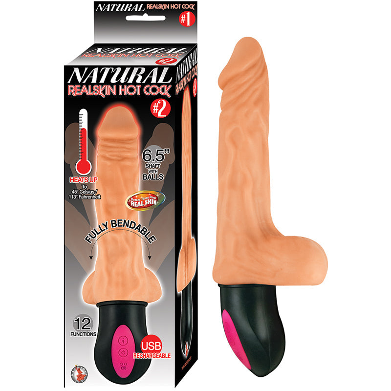 Natural Realskin Hot Cock #2 Light - Fantasies Boutique