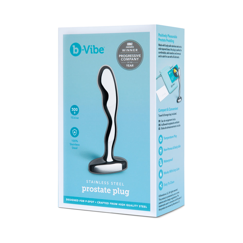 b-Vibe Stainless Steel Prostate Plug - Fantasies Boutique