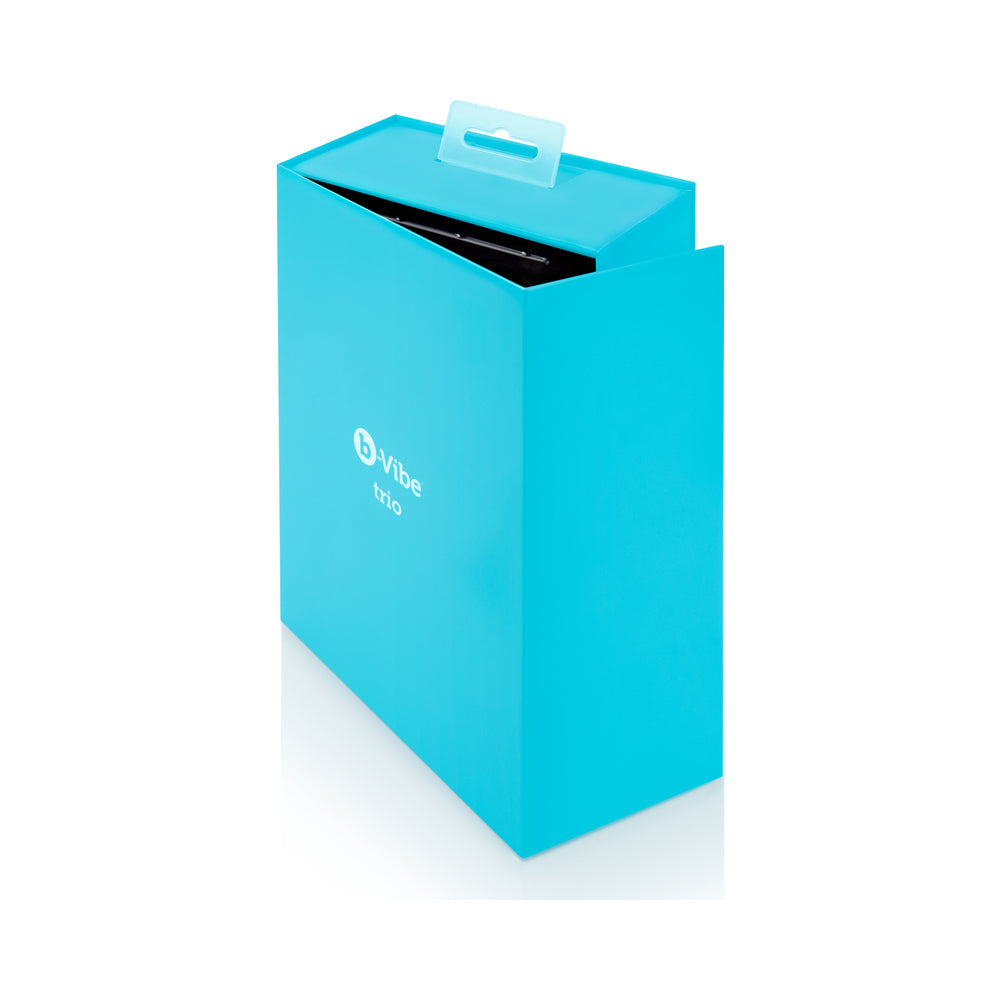 b-Vibe Trio Rechargeable Remote-Controlled Triple-Motor Vibrating Silicone Anal Plug Black - Fantasies Boutique