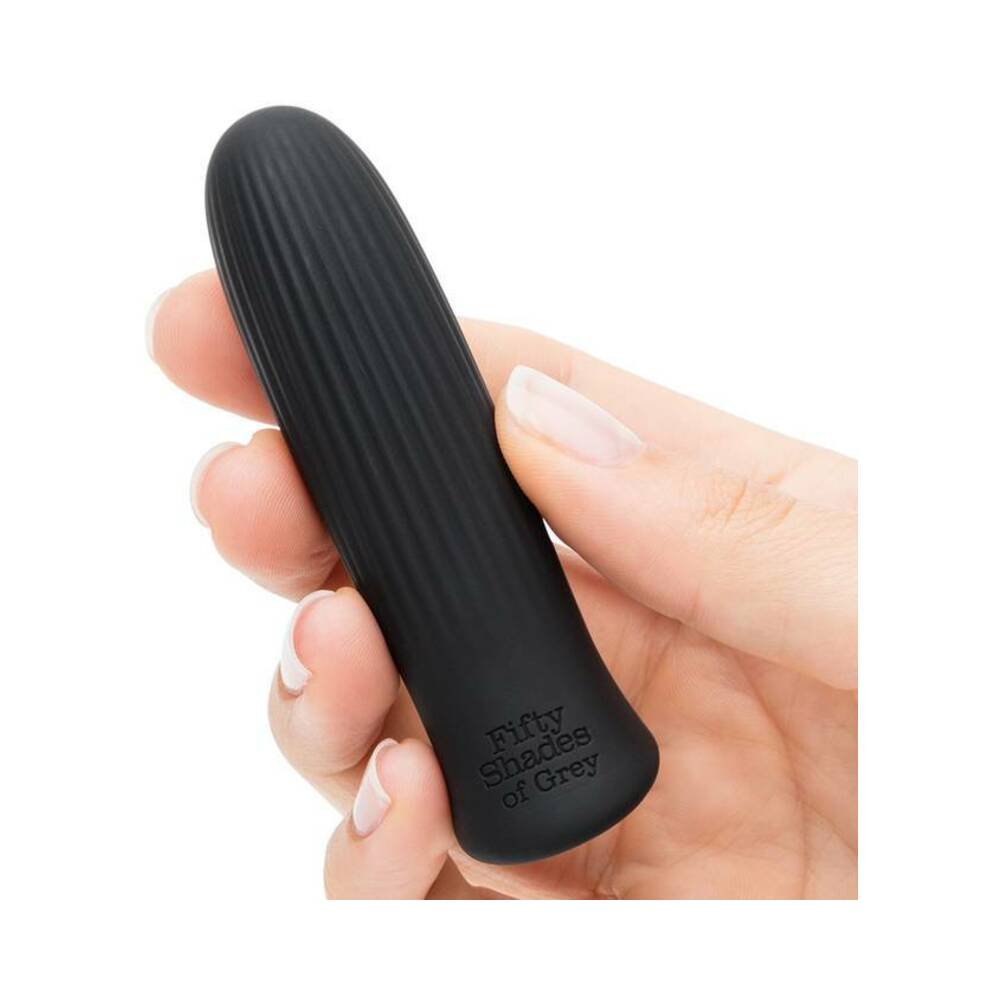 Fifty Shades of Grey Sensation Rechargeable Silicone Bullet Vibrator Black - Fantasies Boutique