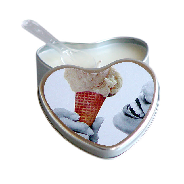 Earthly Body Hemp Seed Edible Massage Candle Vanilla 4 oz. - Fantasies Boutique