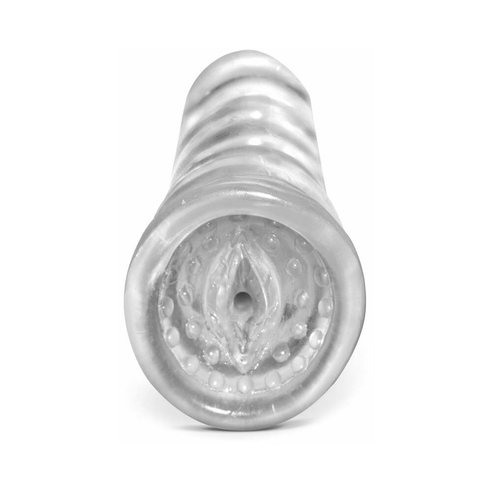 PDX HEAD-Master Snatch Vaginal Stroker Clear - Fantasies Boutique