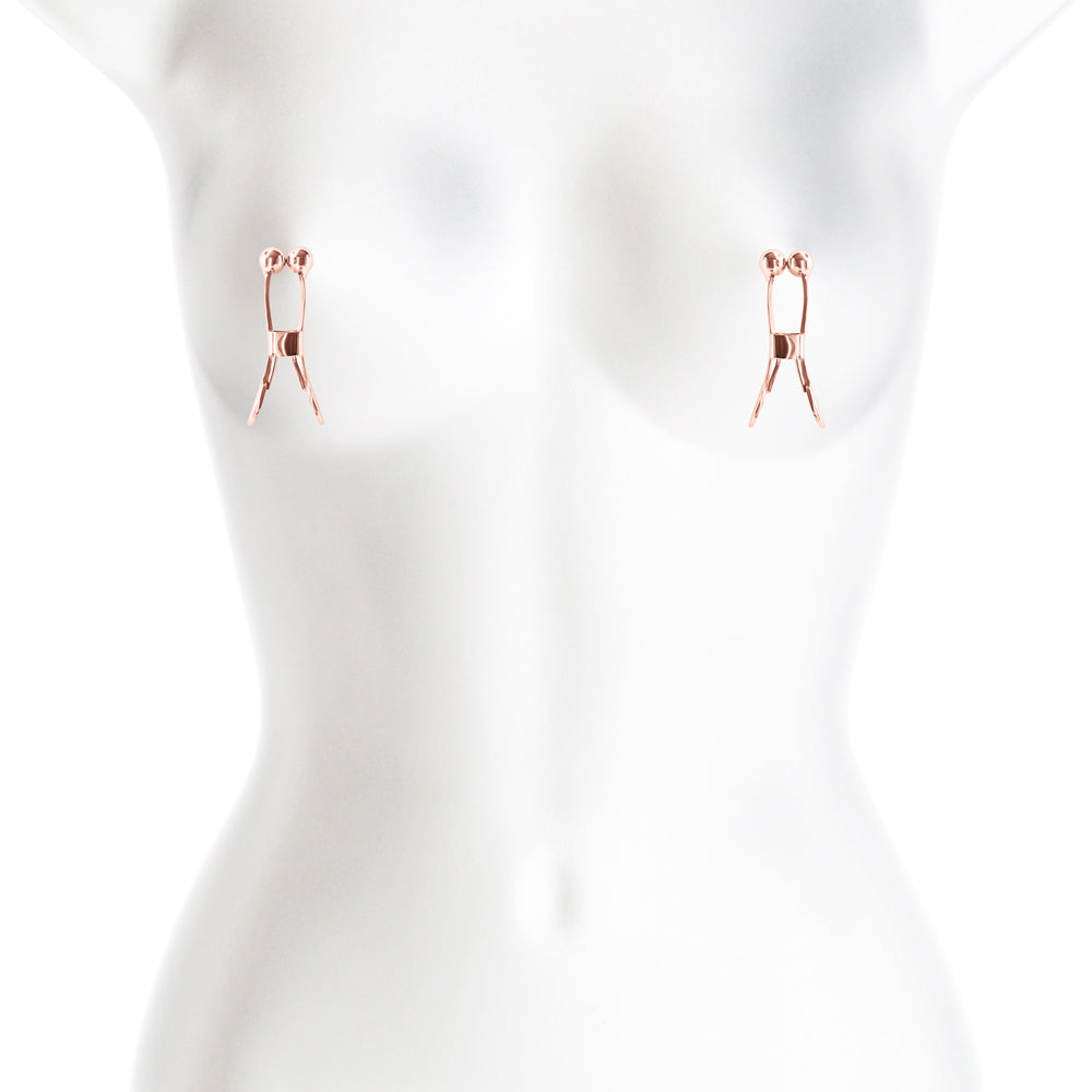 Bound Nipple Clamps C1 Rose Gold - Fantasies Boutique