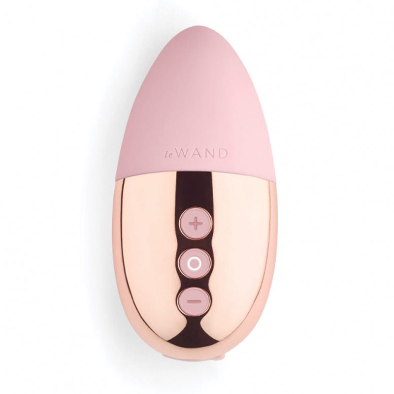 Le Wand Chrome Point Rechargeable Silicone Mini Vibrator Rose Gold - Fantasies Boutique