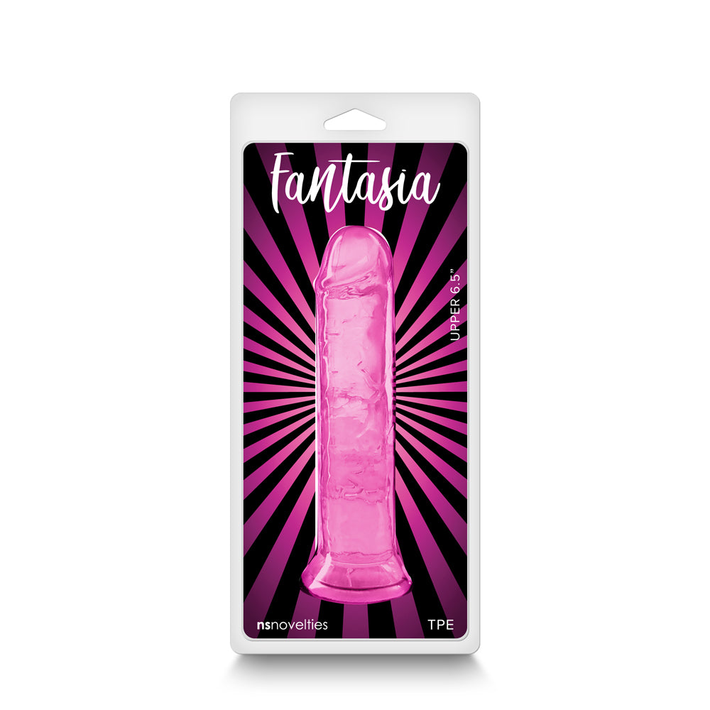 Fantasia Upper 6.5 in. Jelly Dildo Pink - Fantasies Boutique