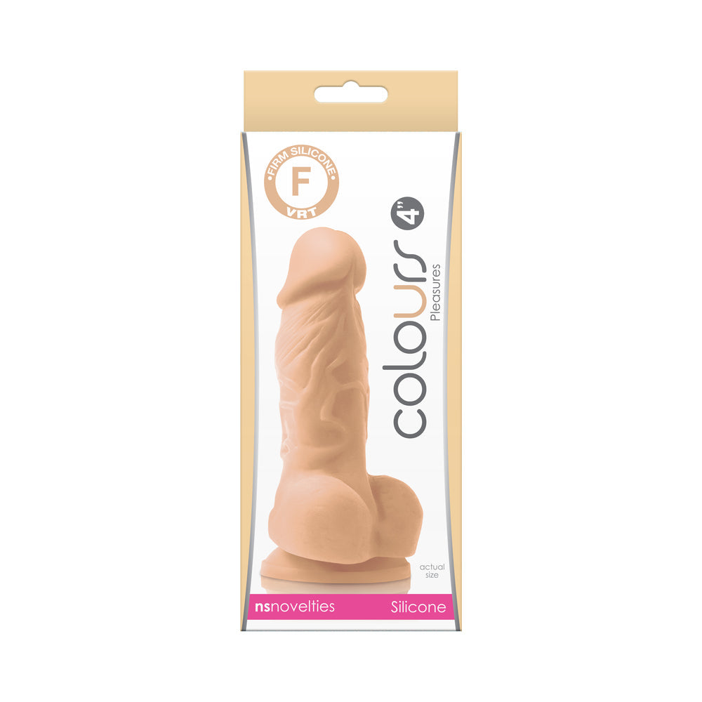 Colours Pleasures 4 in. Dildo Beige - Fantasies Boutique