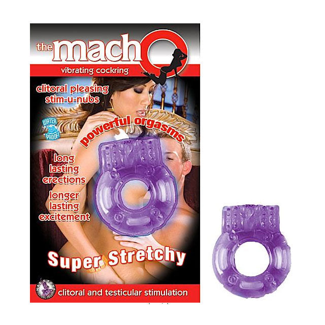 Macho Vibrating Cockring (Purple) - Fantasies Boutique