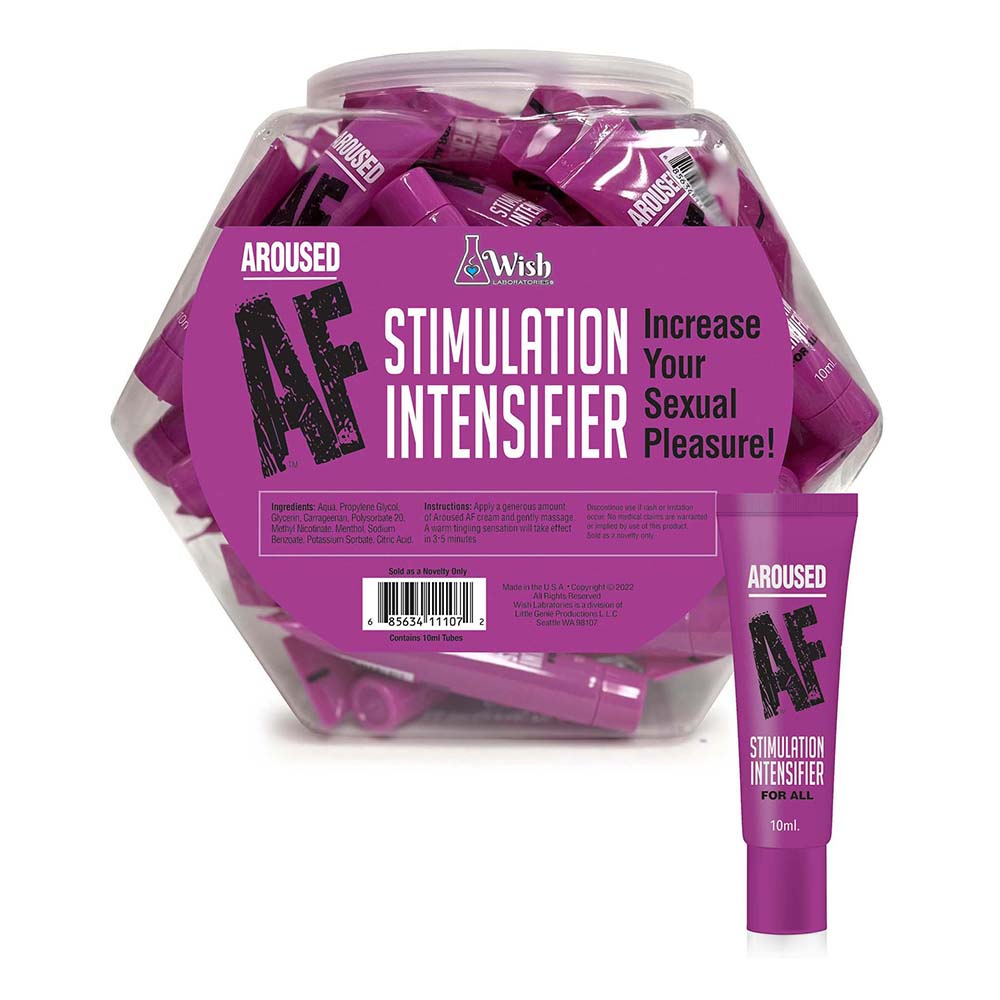 Aroused AF Stimulation Intensifier Cream 65-Piece Fishbowl Display - Fantasies Boutique