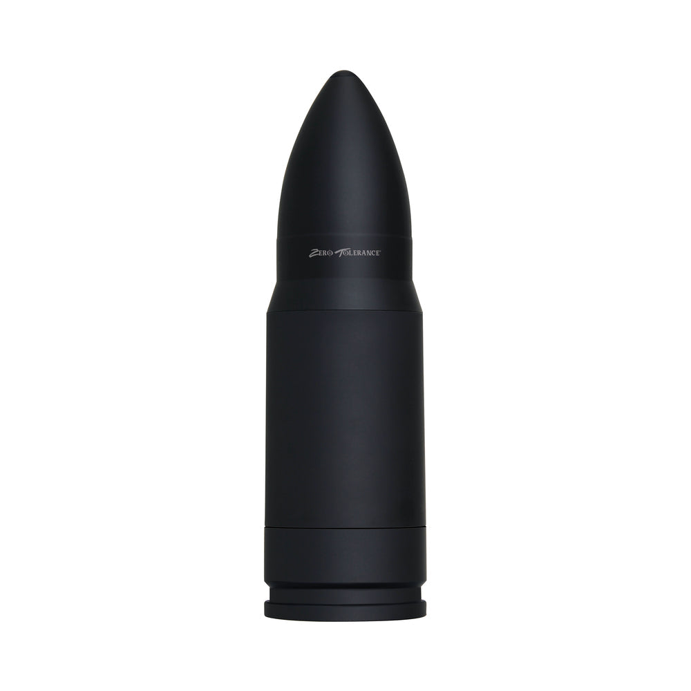 Zero Tolerance Shell Shock Rechargeable Bullet-Shaped Vibrating Vagina Stroker Black - Fantasies Boutique
