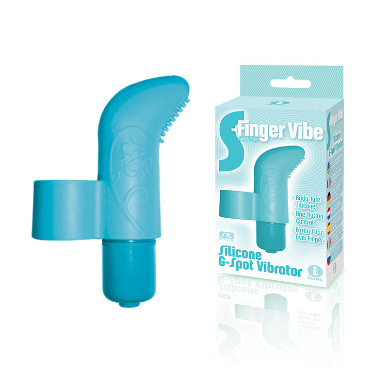 The 9's S-Finger Vibe Blue - Fantasies Boutique