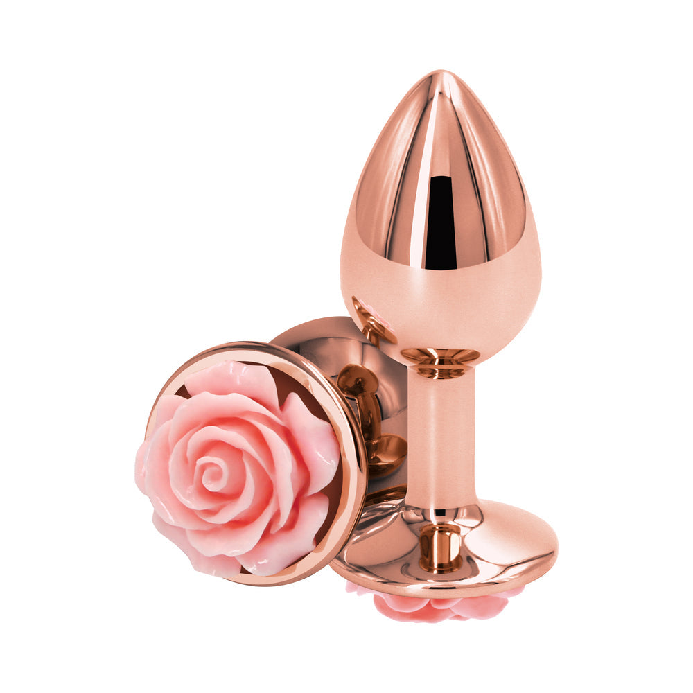 Rear Assets Rose Anal Plug Small Pink - Fantasies Boutique