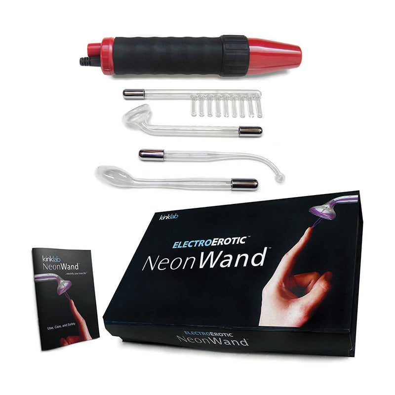Kinklab Neon Wand - Red Handle/ Red Elec - Fantasies Boutique