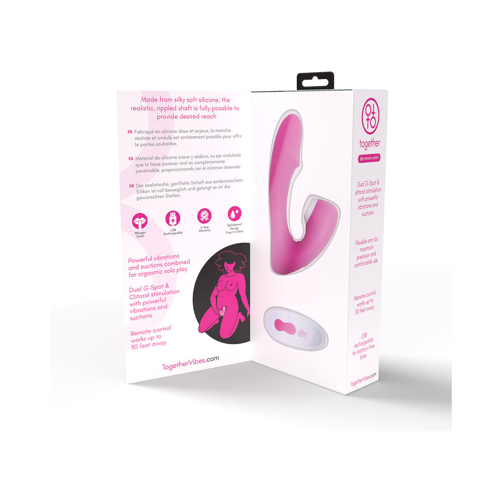 Together Internal Kiss Remote Control Vibe Pink - Fantasies Boutique