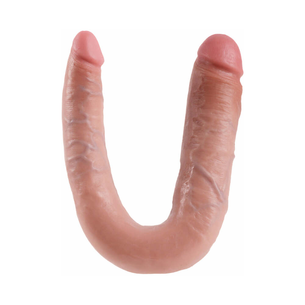 King Cock Double Trouble Large 7 in. Realistic Dual-Ended Dildo Beige - Fantasies Boutique