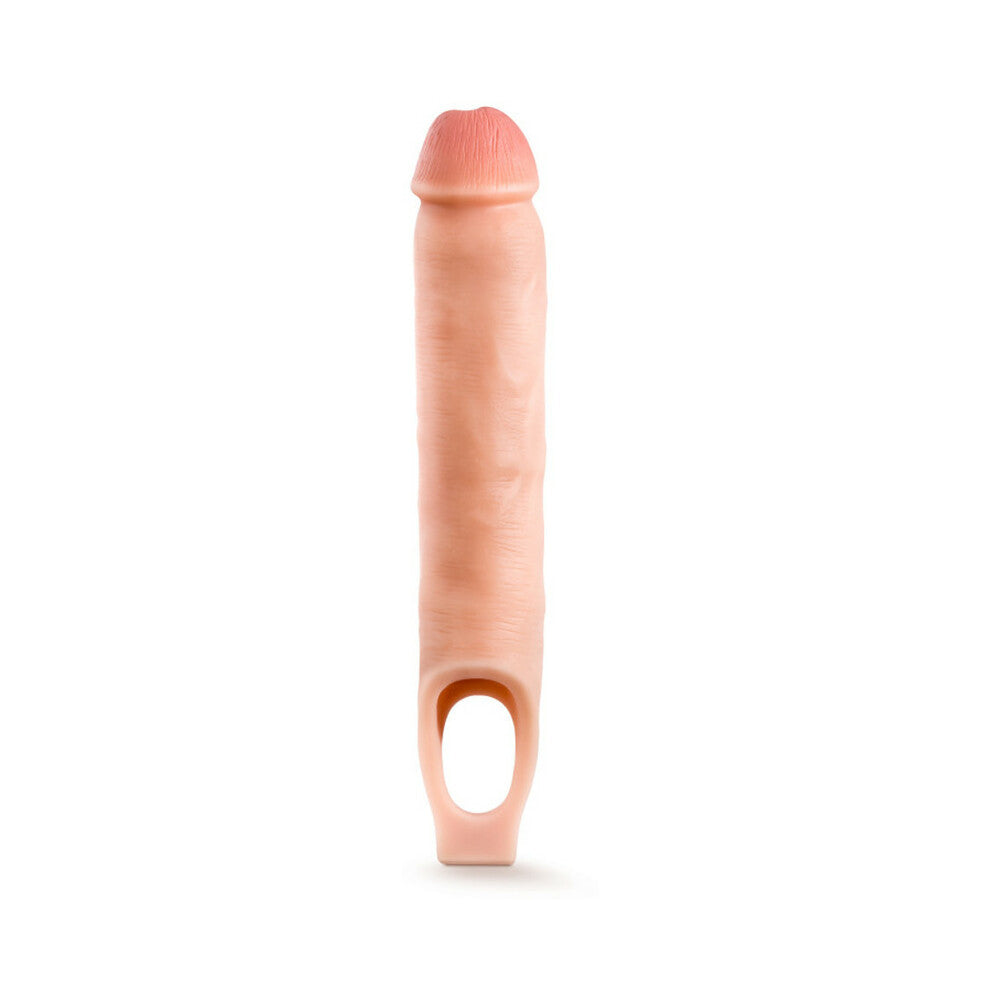 Blush Performance Plus 11.5 in. Silicone Cock Sheath Penis Extender Sling Beige - Fantasies Boutique