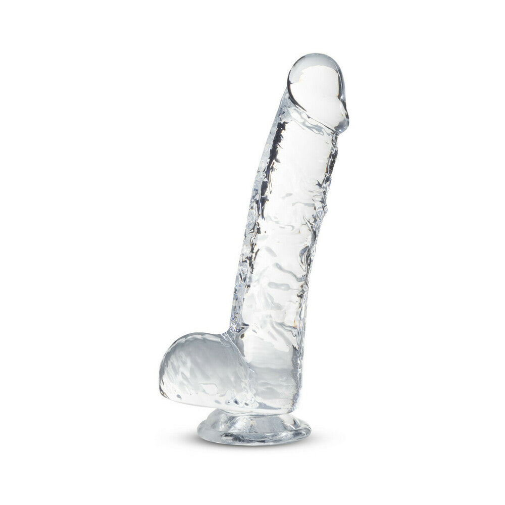 Blush Naturally Yours Crystalline 6 in. Dildo with Balls & Suction Cup Diamond - Fantasies Boutique